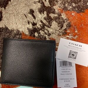Black coach wallet